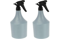 relaxdays | Sprühflasche | 2er Set, 1000 ml, Grau