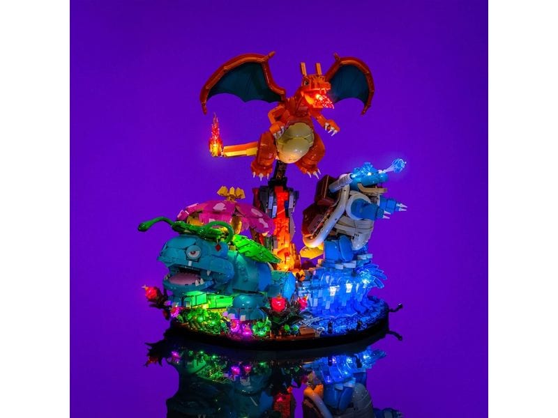 Light My Bricks | LMB 2.0 LED 72153 Pokémon Bisaflor | Glurak und Turtok