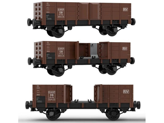 Stone Heap | DB Ommr 33 Hochbordwagen | 508 Teile