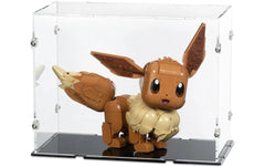 iDisplayit | Acryl-Display LEGO 72152 Pokémon Evoli | Mit schwarzem Boden