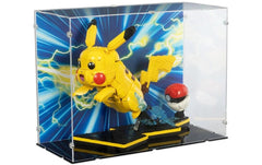 iDisplayit | Acryl-Display LEGO 72152 Pokémon | Mit Hintergrundbild & schwarzem Boden