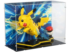 iDisplayit | Acryl-Display LEGO 72152 Pokémon | Mit Hintergrundbild & schwarzem Boden