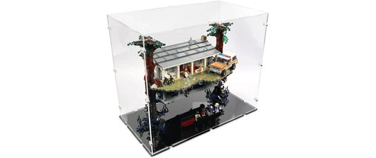 iDisplayit | Acryl-Display LEGO 75810 Stranger Things | Mit schwarzem Boden
