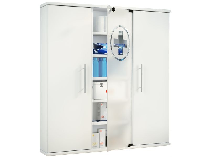 VCM | Medizinschrank Santila | Weiss