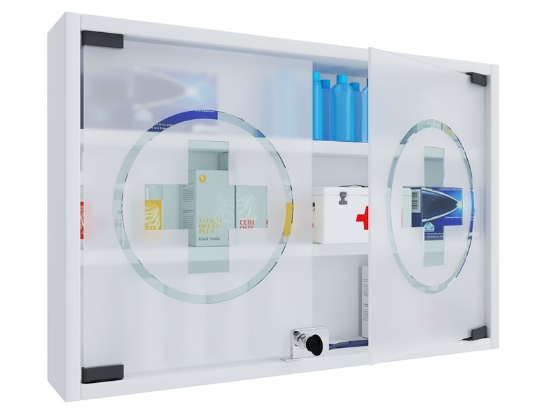 VCM | Medizinschrank Hustila M | Weiss