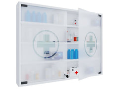 VCM | Medizinschrank Hustila L | Weiss