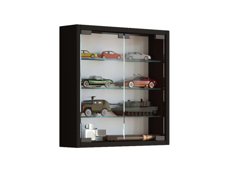 VCM | Wandvitrine Mandosa S | Schwarz