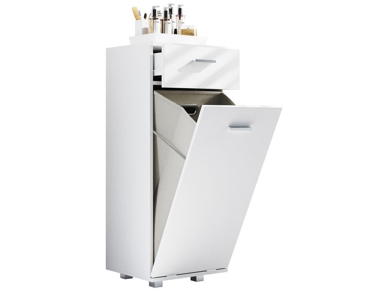 VCM | Badzimmer Wäscheschrank Zalo S | Weiss