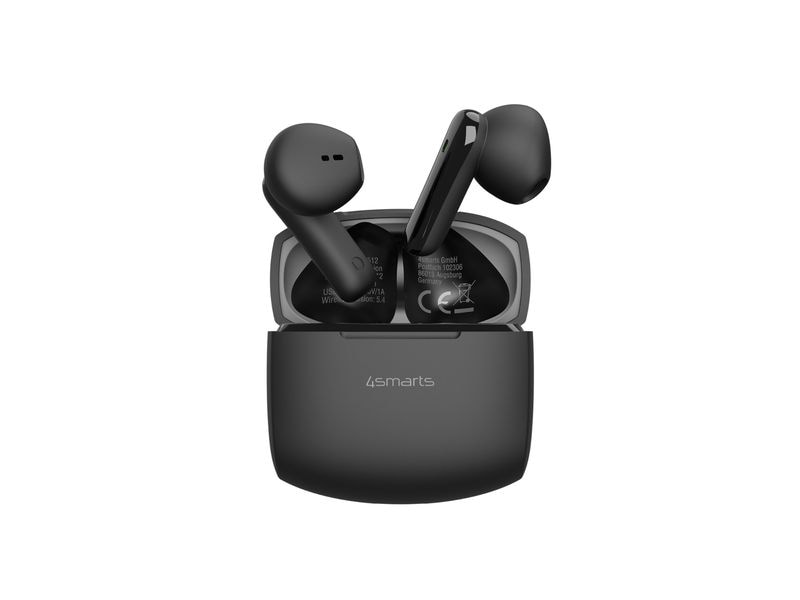 4smarts | Kopfhörer BT In-Ear SkyBuds Air | Schwarz, ultraleichtes Design