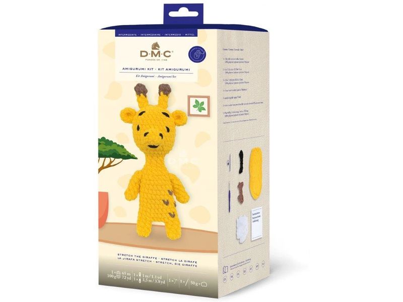 DMC | Giraffe XL Amigurumi Häkelset | Grösse ca. 30 cm