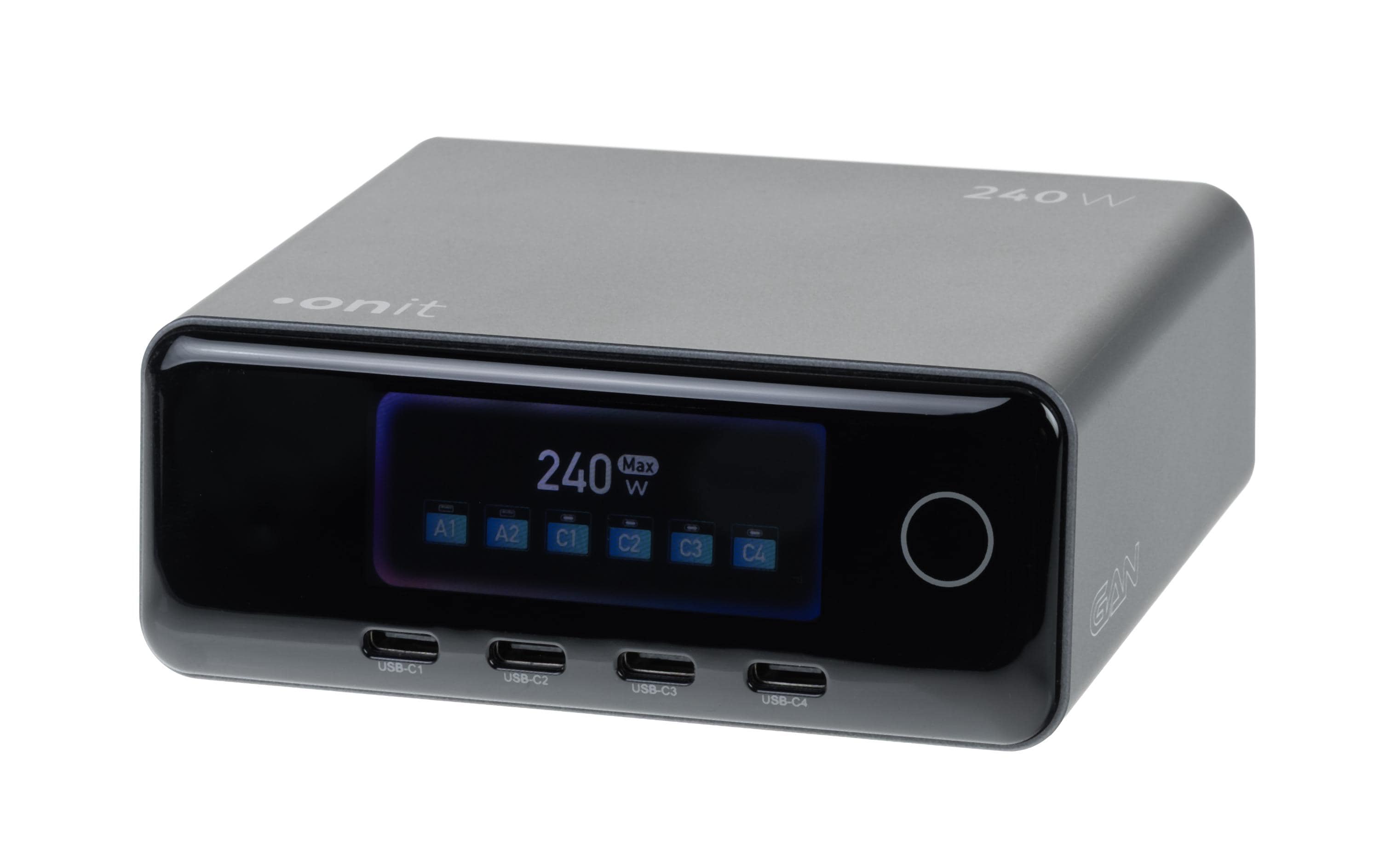onit GaN-Tischladegerät USB 4C2A 240W