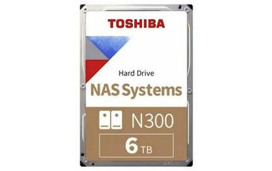 Toshiba | N300 NAS 6TB BULK | SATA 6GB/s, 24x7, 7200rpm, 512MB Cache, CMR