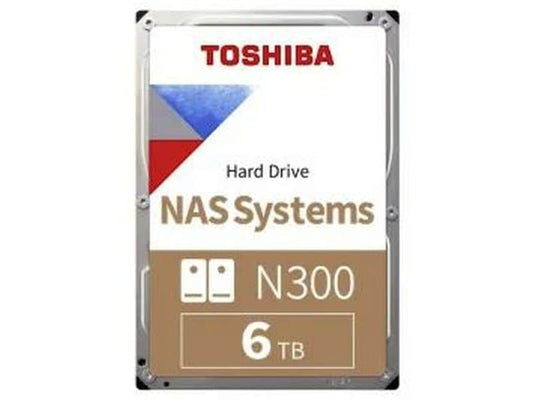 Toshiba | N300 NAS 6TB BULK | SATA 6GB/s, 24x7, 7200rpm, 512MB Cache, CMR