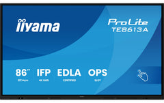 iiyama | TE8613A-B2AG | 86, Touch, 4K UHD, 500cd, EDLA, Android