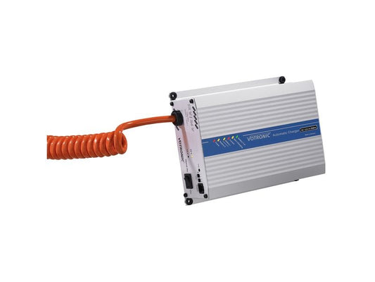 Votronic | 0524 VAC 1224-16 Batterieladegerät | 12V, 24V 16A + 5m Spiral-Ladekabel