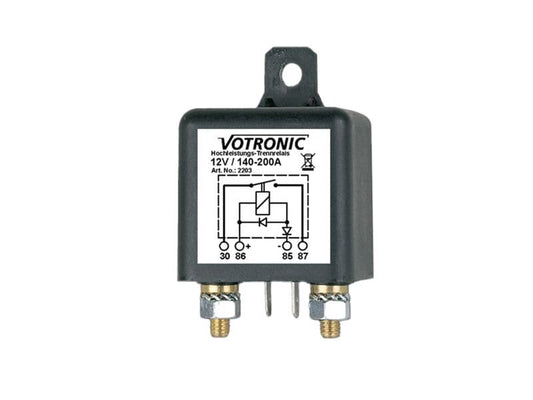 Votronic | 2203 Hochleistungs-Trennrelais 12V | 140-200A