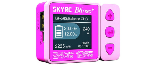 SKYRC | B6neo+ Ladegerät pink | LiPo 1-6s 10A 200W