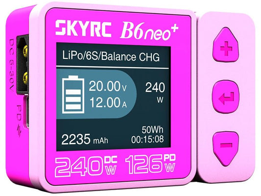 SKYRC | B6neo+ Ladegerät pink | LiPo 1-6s 10A 200W