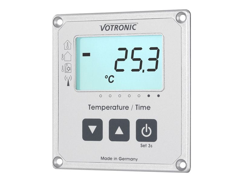 Votronic | 1253 LCD-Thermometer Uhr S Anz. | 9-90VDC