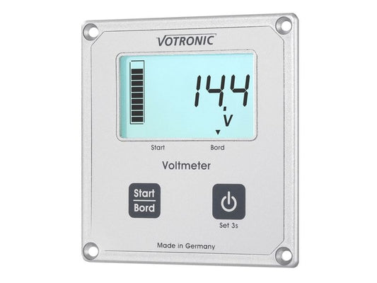 Votronic | 1256 LCD-Voltmeter S für SR u. MPP | Laderegler