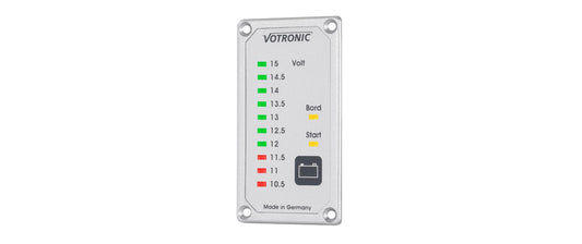 Votronic | 1245 Duo Akku Tester für Wandmon. | 9-90VDC