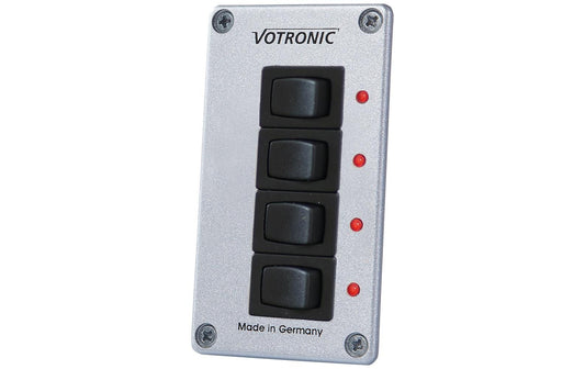 Votronic | 1288 Schalter-Panel 4 S 12, 24 8A | EIN, Aus mit LED Control