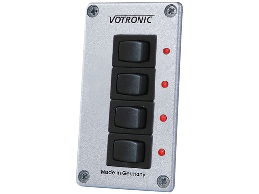 Votronic | 1288 Schalter-Panel 4 S 12, 24 8A | EIN, Aus mit LED Control