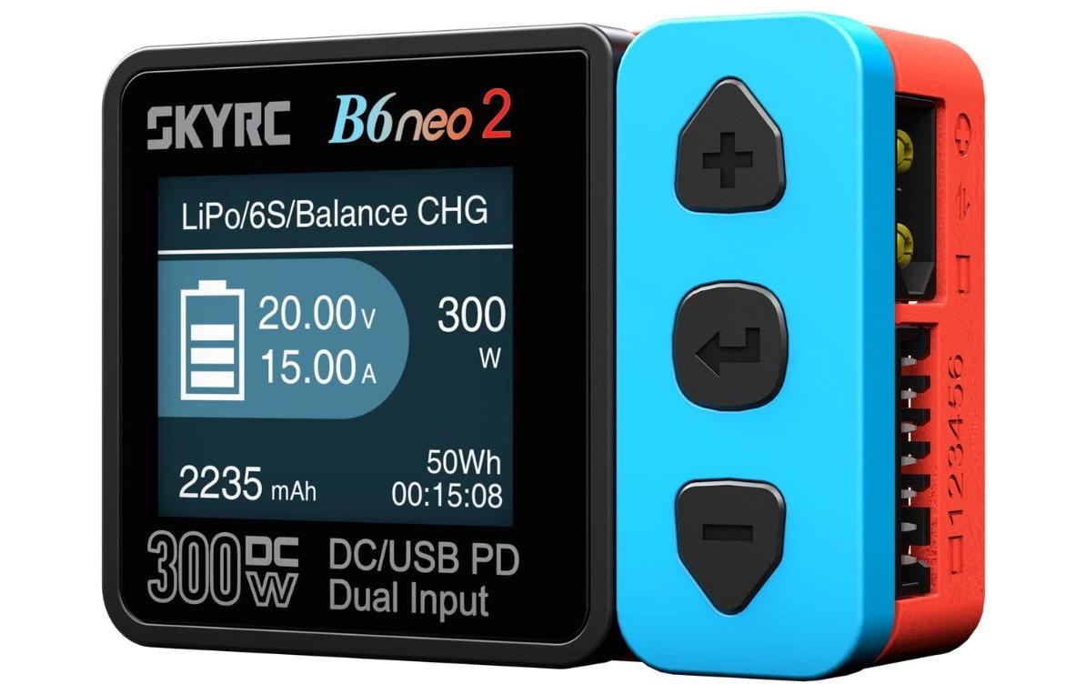 SkyRC B6neo 2 DC Ladegerät blau/rot