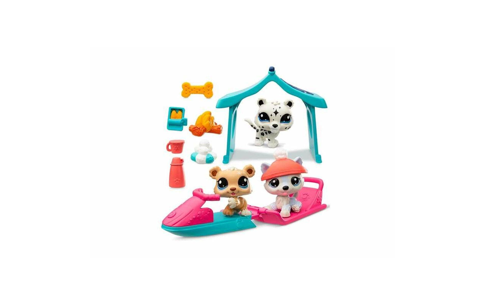 Littlest Pet Shop Set 3 Pets Schnee