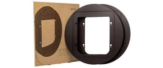 SureFlap | Montageadapter für Glas | Durchmesser-Öffnung 21–26cm, braun
