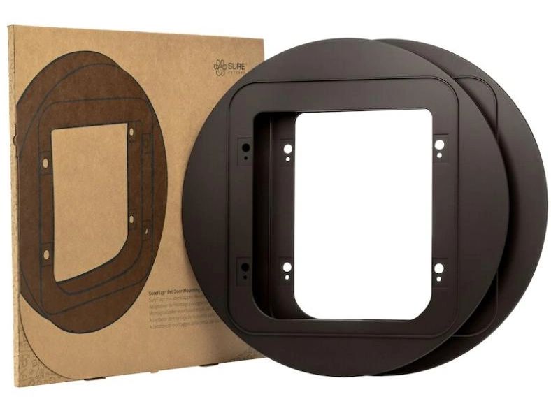 SureFlap | Montageadapter für Glas | Durchmesser-Öffnung 21–26cm, braun