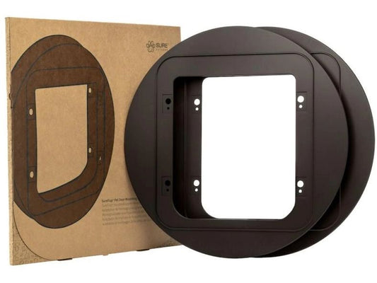 SureFlap | Montageadapter für Glas | Durchmesser-Öffnung 21–26cm, braun