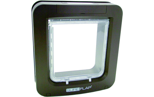 SureFlap | Freilauftür XXL, braun | mit Mikrochiperkennung, 26.2x28.1cm