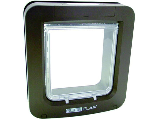 SureFlap | Freilauftür XXL, braun | mit Mikrochiperkennung, 26.2x28.1cm