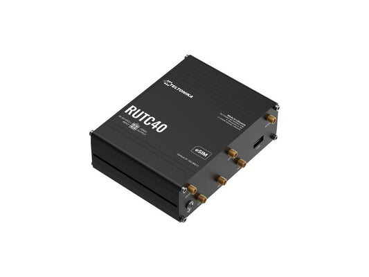 Teltonika | RUTC40 LTE Industrierouter WiFi-6 | Cat.4 LTE, Global, 5x GE LAN, 2xSIM, 1xeSIM