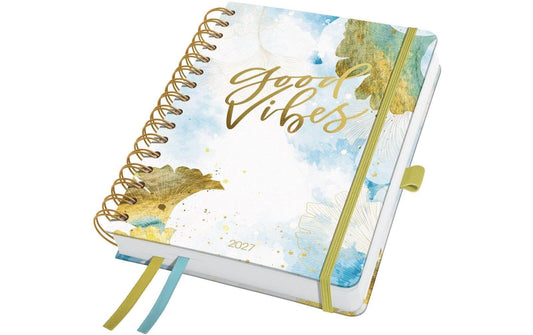 Jolie | Wochenagenda Inspire, Good Vibes, A5 | Spiralb., 1W/2S, 240 Seiten, 16.8x21.5cm