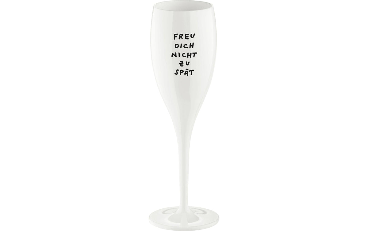Koziol Sektglas Cheers Freu dich nicht