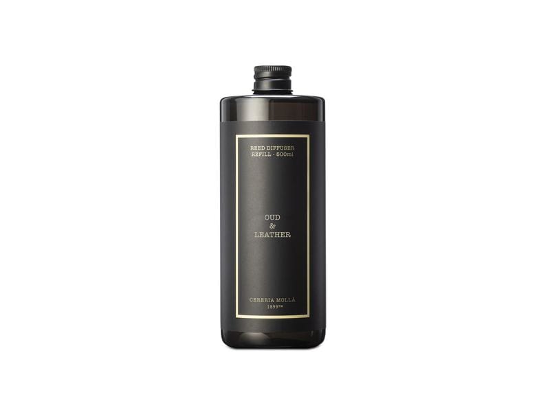 Cerería Mollá | CM Refill Oud & Leather | Premium Diffuser Refill 500ml