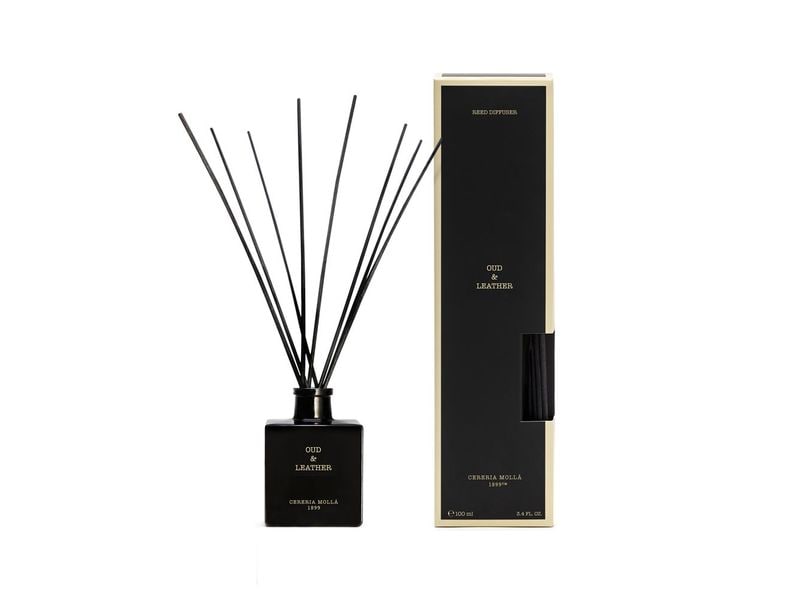 Cerería Mollá | CM Duftstäbchen Oud & Leather | Premium Diffuser 100ml
