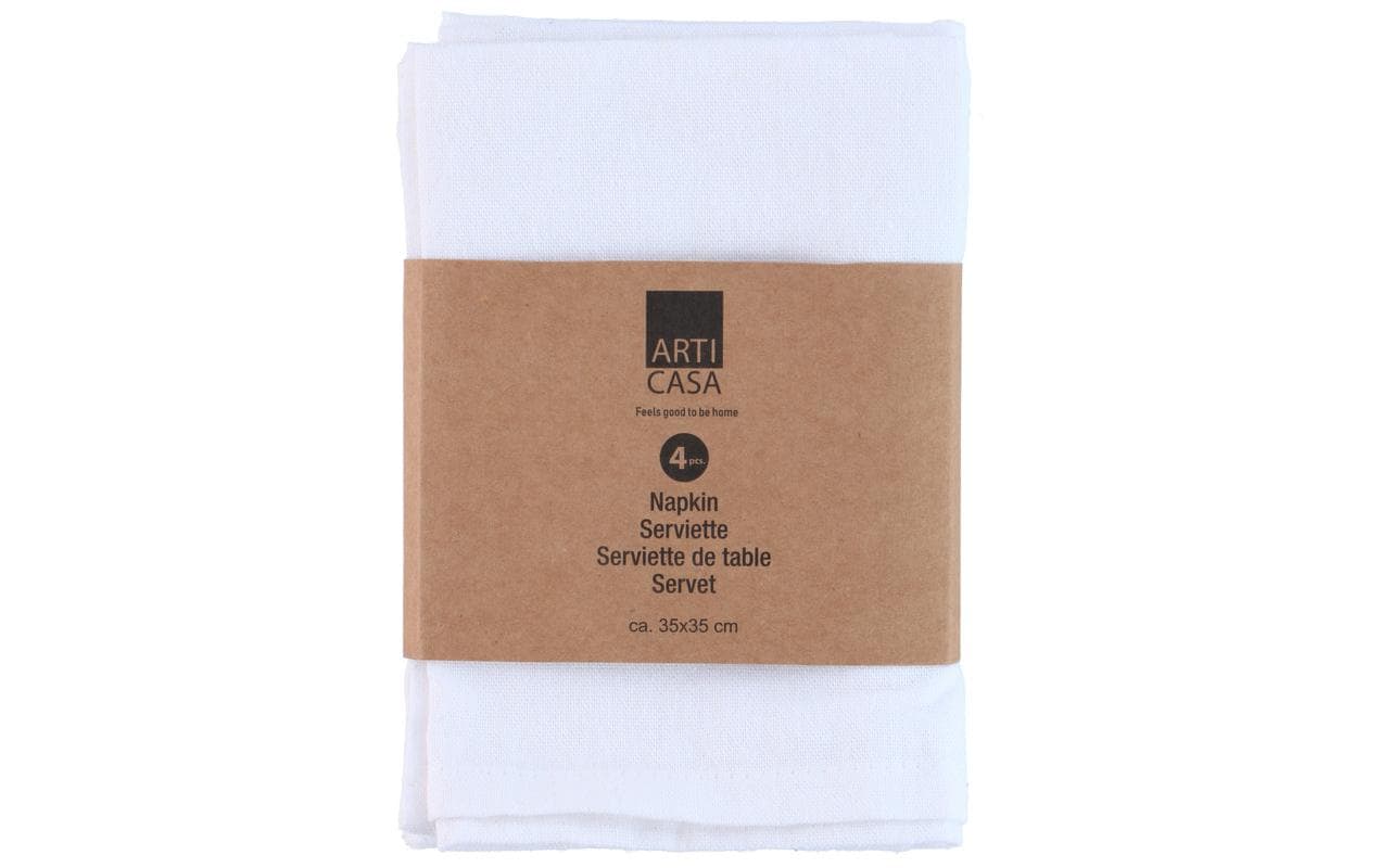 Arti Casa Stoffserviette 4er Set, 35x35 cm