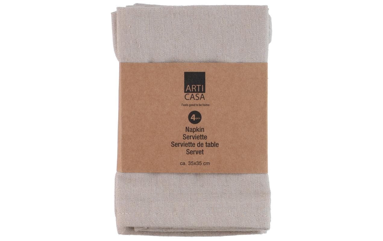Arti Casa Stoffserviette 4er Set, 35x35 cm