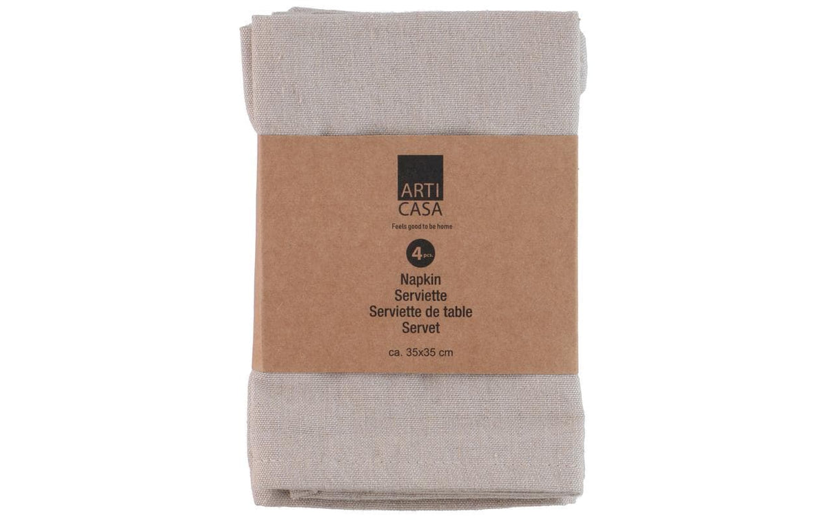 Arti Casa Stoffserviette 4er Set, 35x35 cm