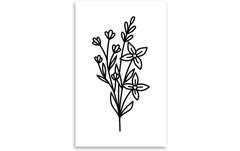 minink | Tattoo Lilien Blumenstrauss | Grösse: M (3.1 cm x 6.3 cm)
