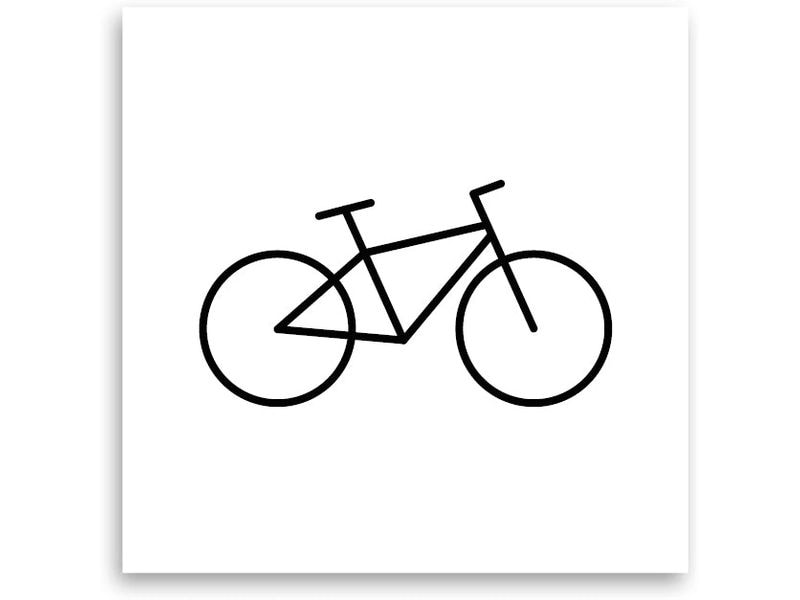 minink | Tattoo Fahrrad | Grösse: S (3.5 cm x 1.9 cm)