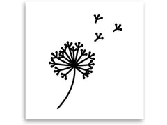 minink | Tattoo Löwenzahn mit Samen | Grösse: S (3.0 cm x 4.0 cm)