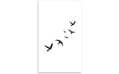 minink | Tattoo Fliegende Vögel | Grösse: L (4.9 cm x 5.0 cm)
