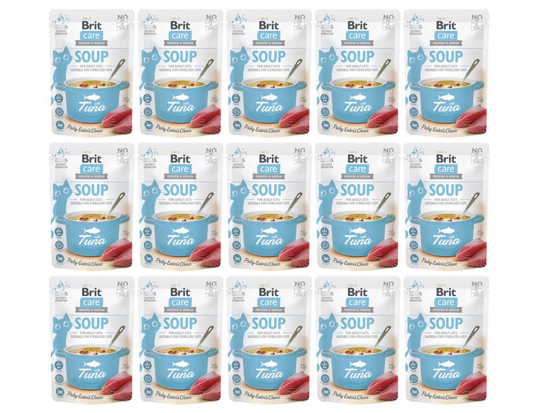 Brit | Care Cat Soup with Tuna 15x75g | 1125 g