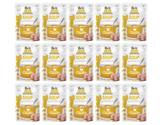 Brit | Care Cat Soup with Chicken 15x75g | 1125 g