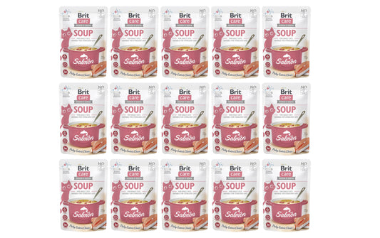 Brit | Care Cat Soup with Salmon 15x75g | 1125 g