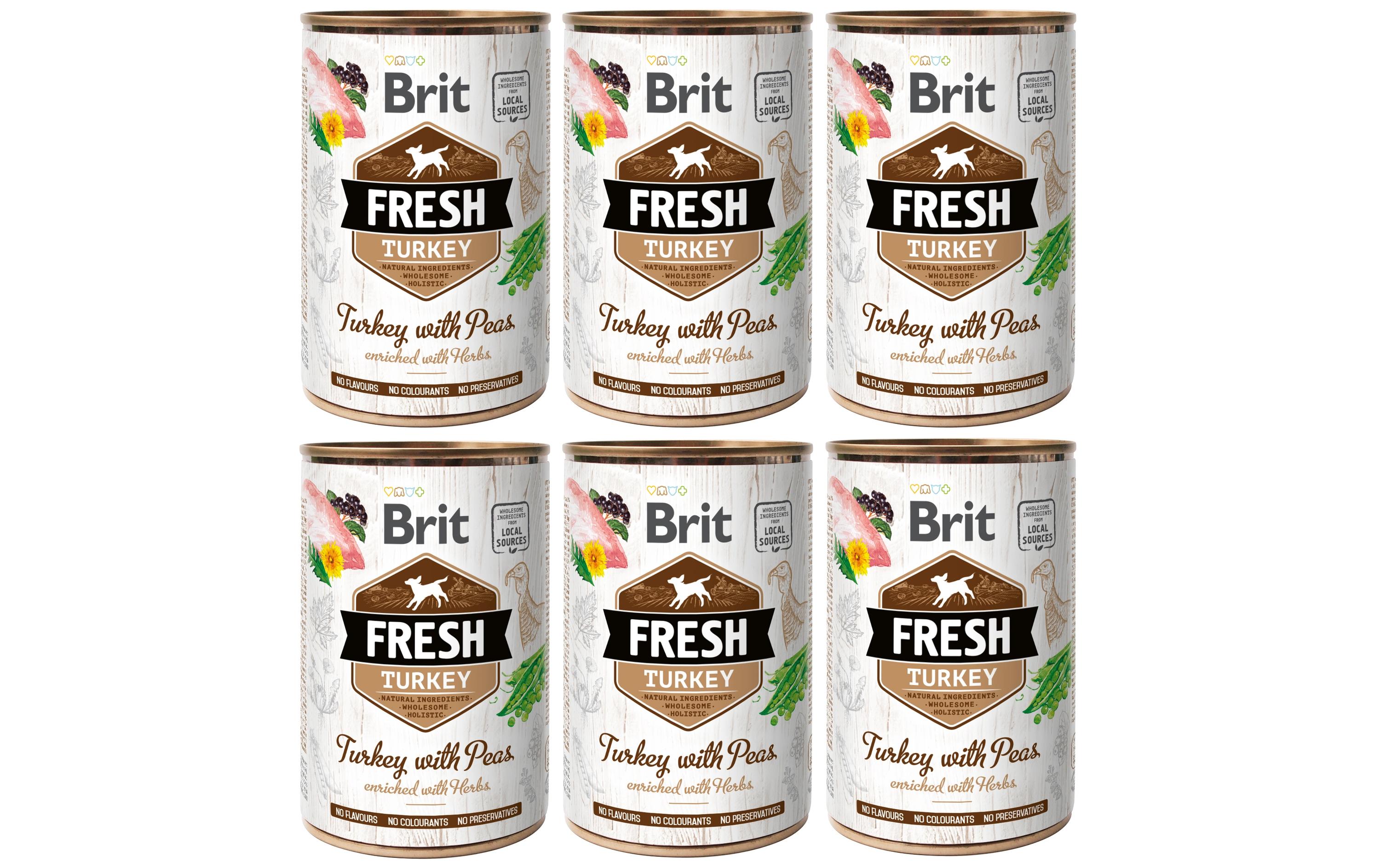 Brit Fresh Turkey with Peas 6x400g